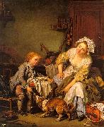 Jean Baptiste Greuze The Spoiled Child oil